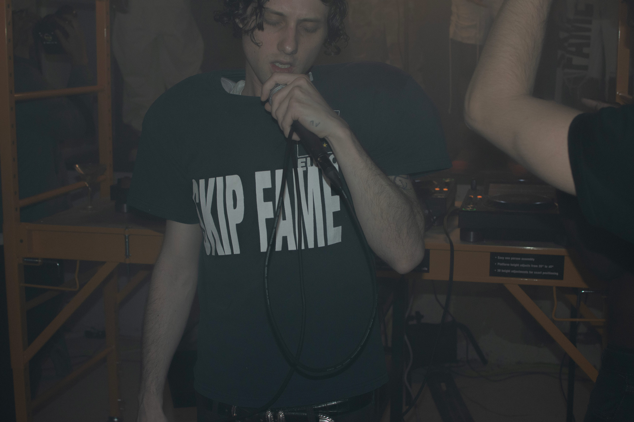 Montreal-based label Skip Fame turns a former bank building into a ghostly performance space