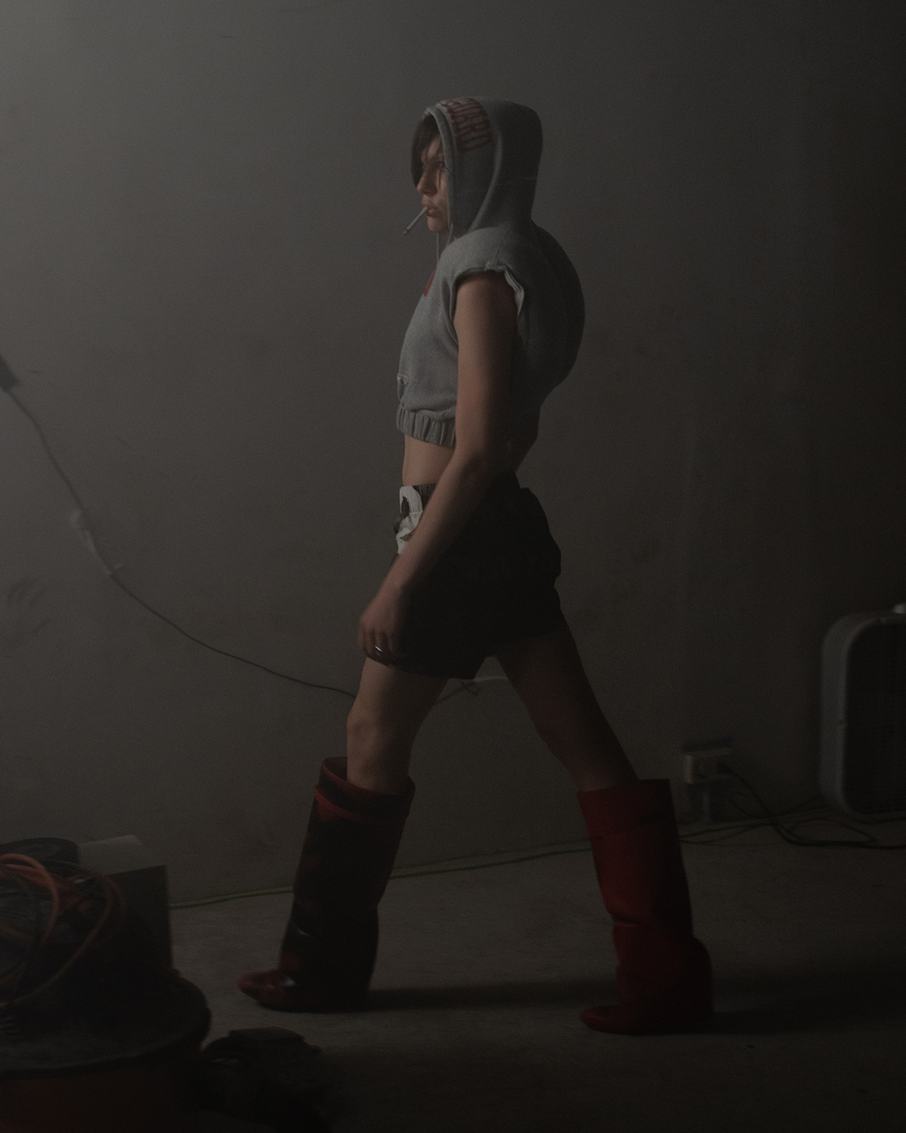 Montreal-based label Skip Fame turns a former bank building into a ghostly performance space