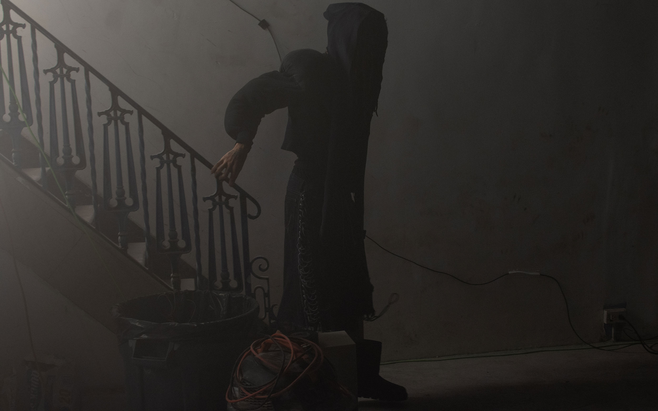 Montreal-based label Skip Fame turns a former bank building into a ghostly performance space