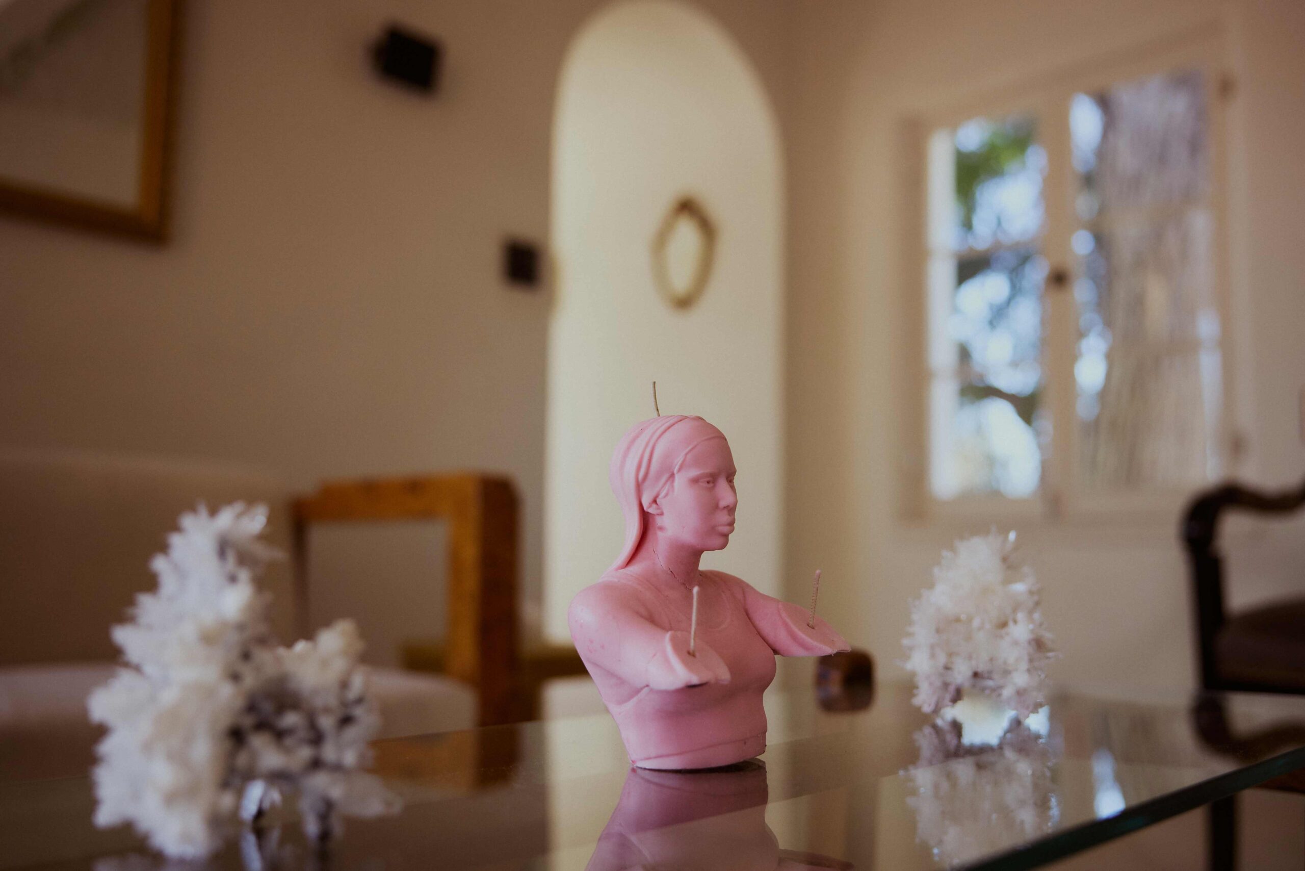 Wax, fire, and the Getty name