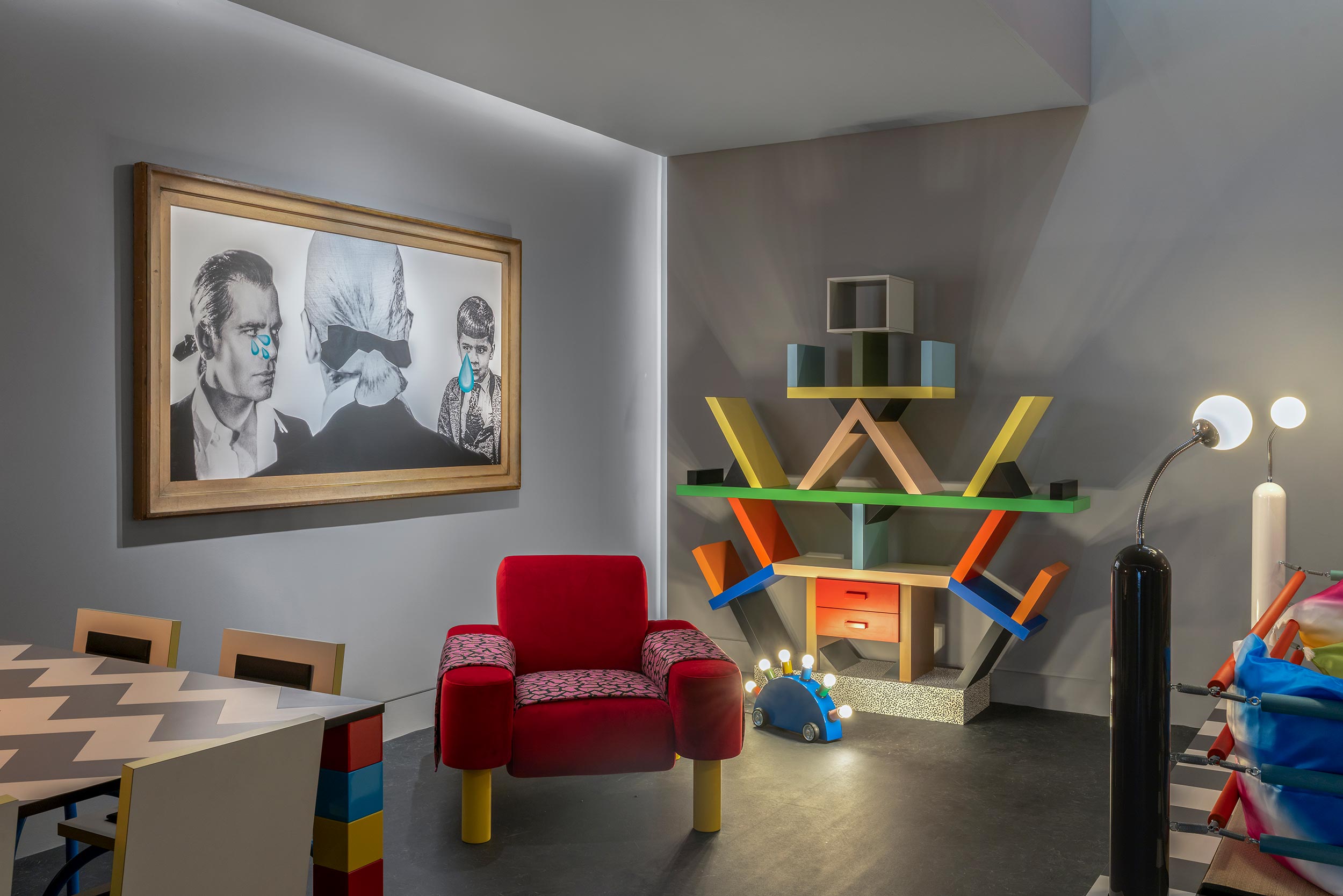 Karl Lagerfeld’s Memphis dream, revived by Francesco Vezzoli