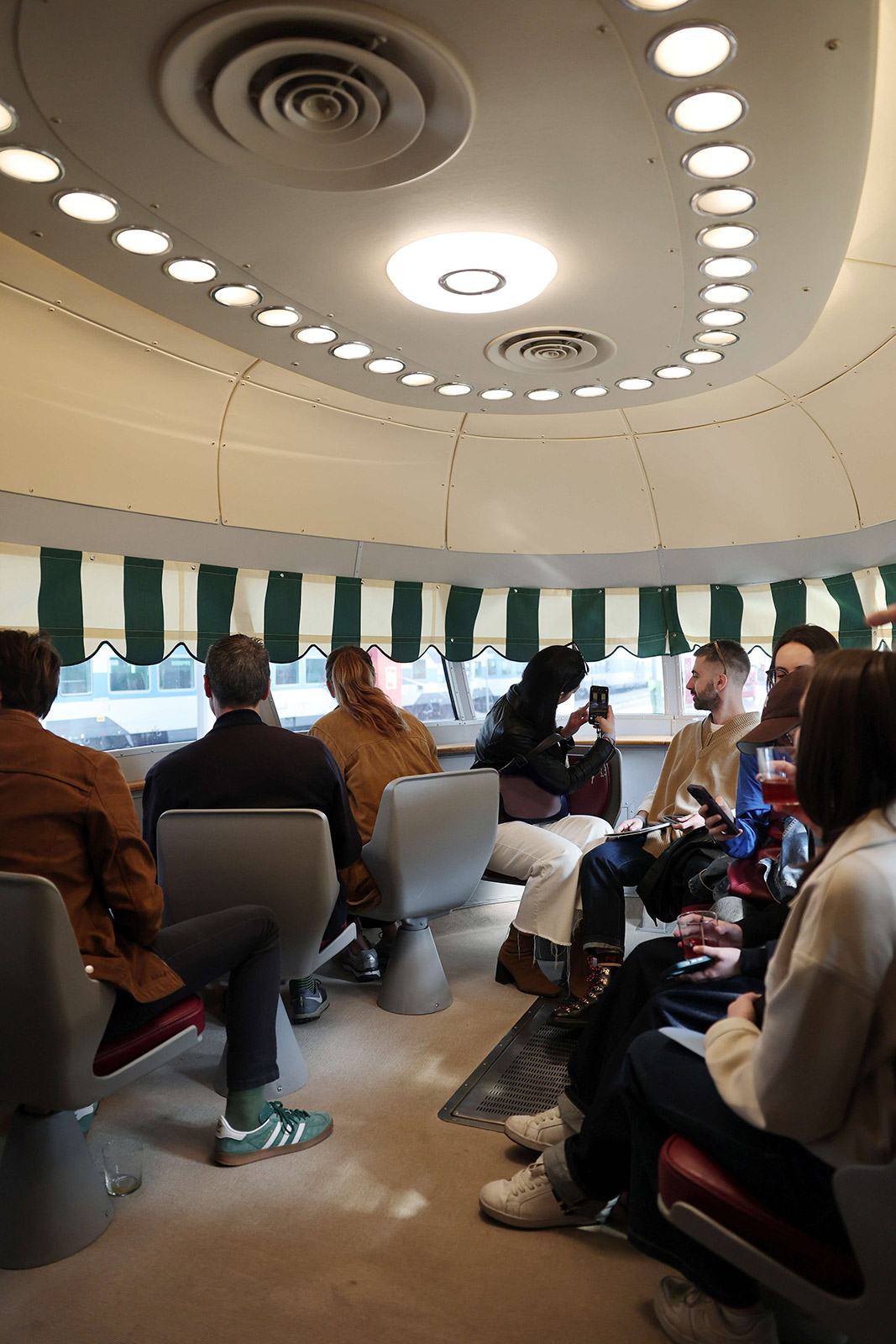 The future of mobility discussed on the Arlecchino train at Prada Frames 2025