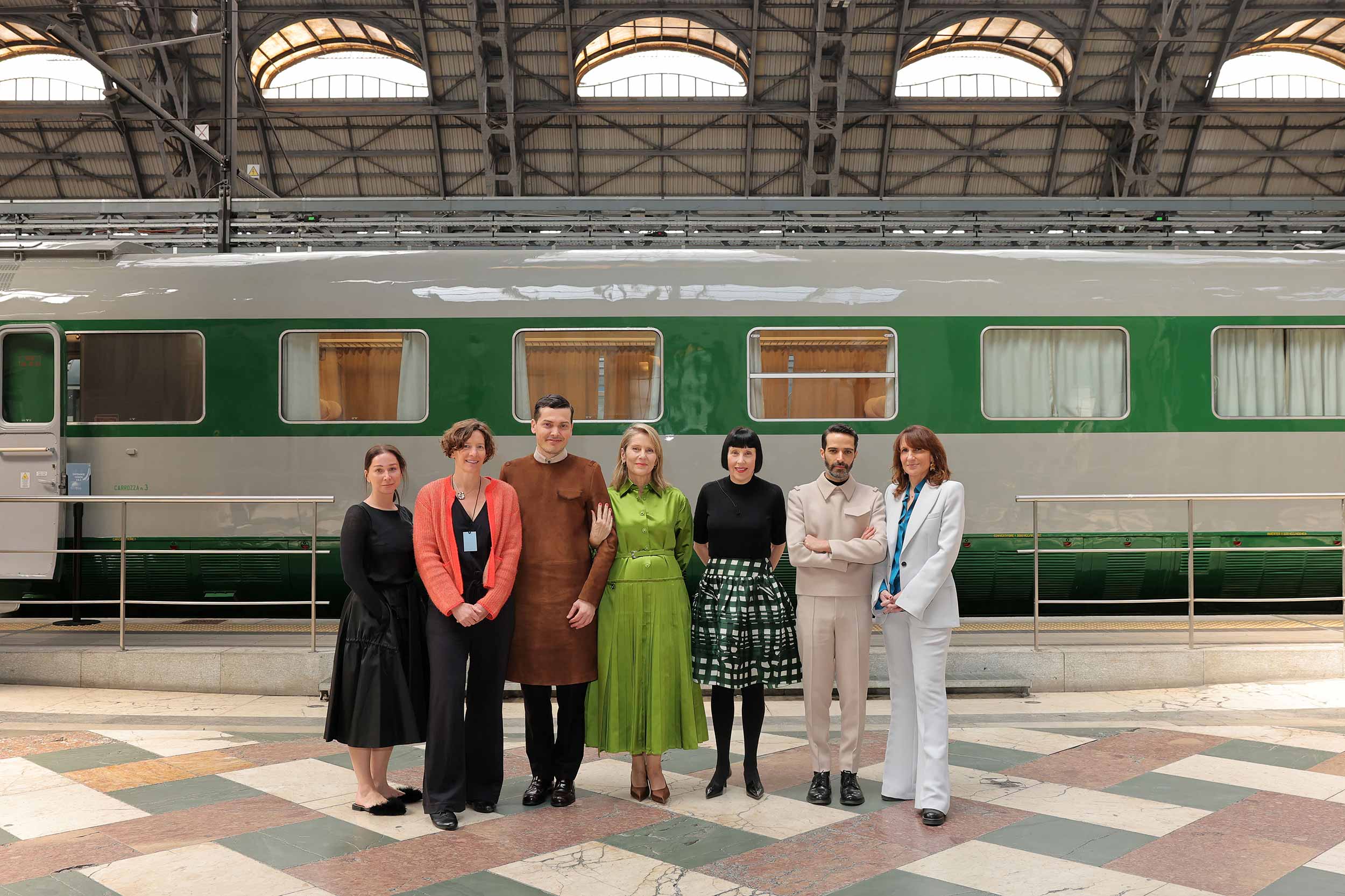 The future of mobility discussed on the Arlecchino train at Prada Frames 2025