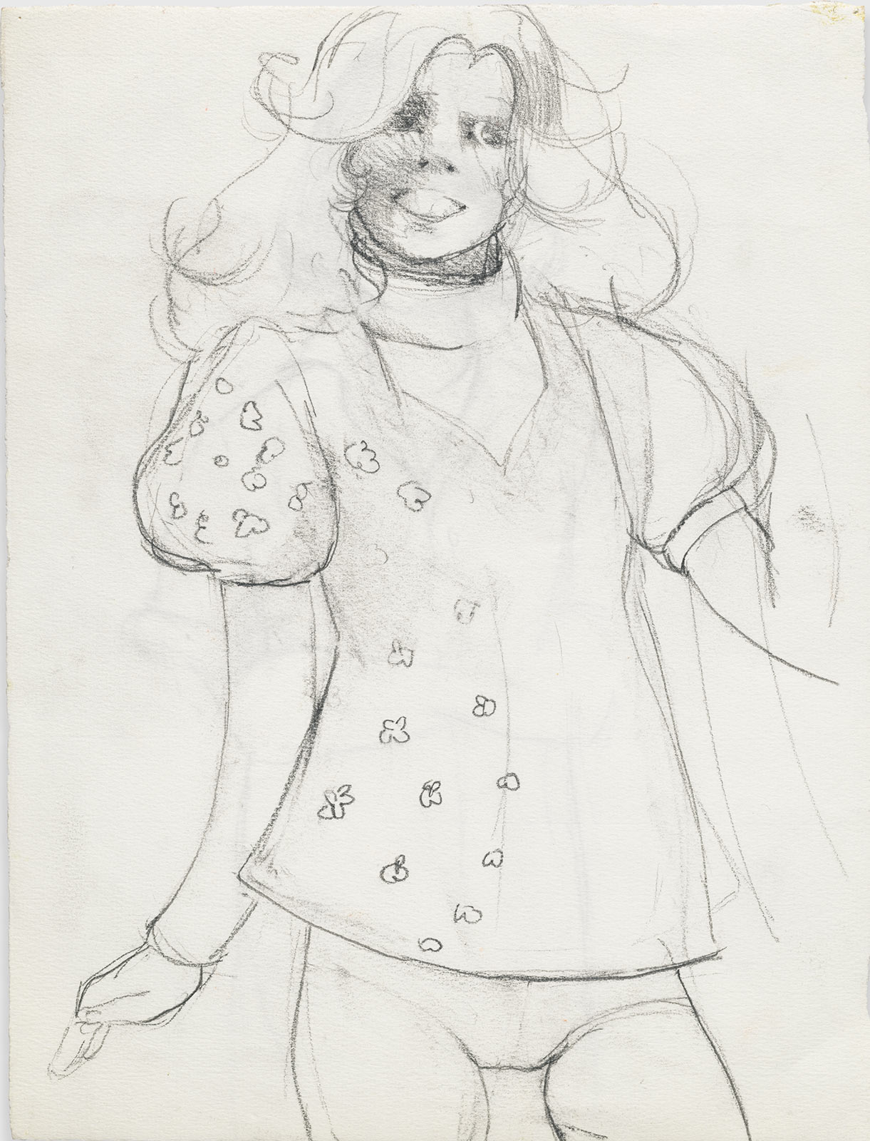 Expressive bodies and gleaming eyes: a glimpse at Lisa Yuskavage’s personal archive of sketches