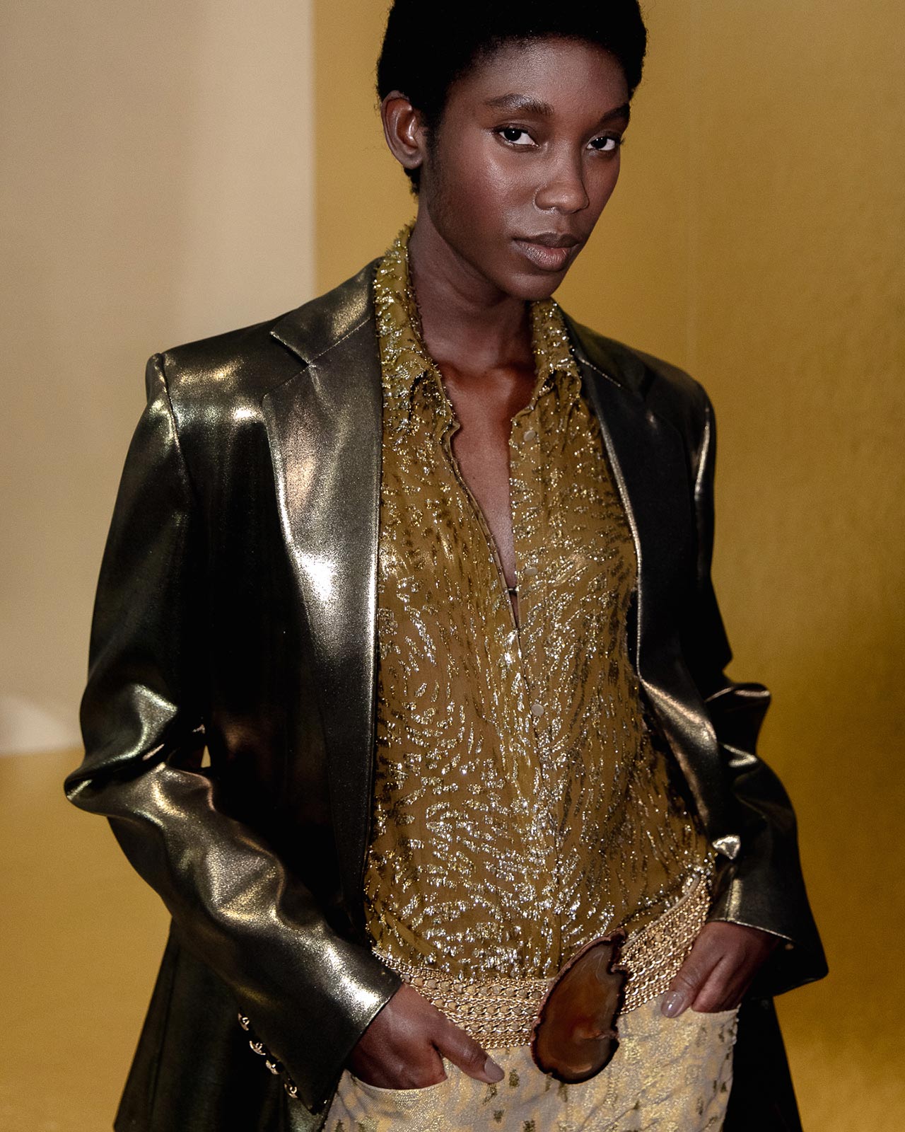 All that glitters is gold in Milan for Roberto Cavalli SS26