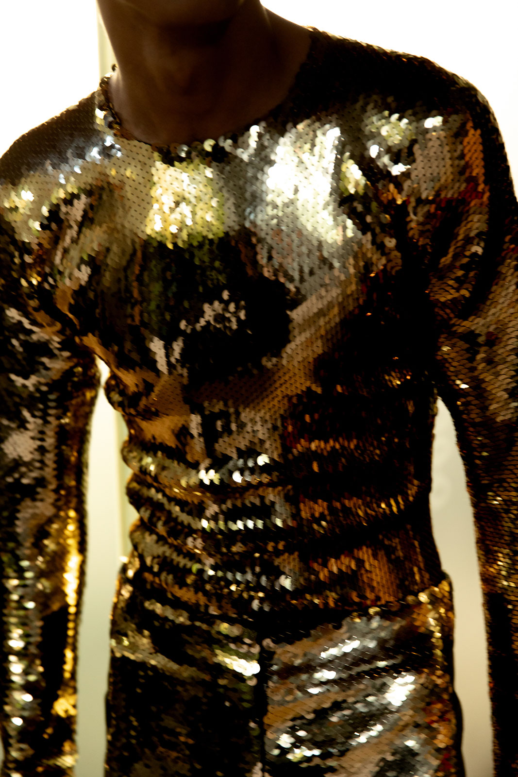 Backstage at Duran Lantink’s debut show for Jean Paul Gaultier