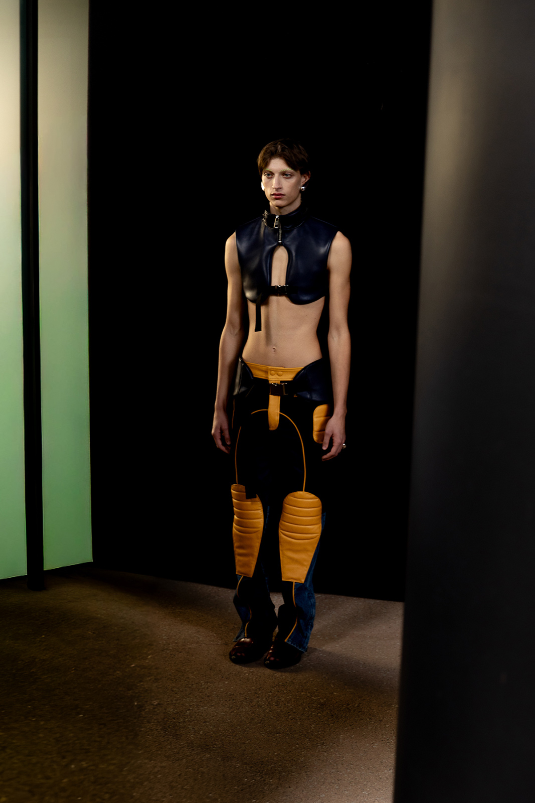 Backstage at Duran Lantink’s debut show for Jean Paul Gaultier