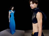 Backstage at Duran Lantik’s debut show for Jean Paul Gaultier